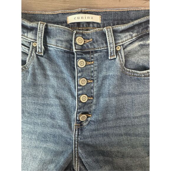 eunina Olsen Super High Rise Straight Jeans Size 31 x 32 - Picture 8 of 12